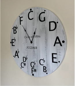 20" Circle of Fifths Wall Clock