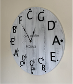 Load image into Gallery viewer, 30&quot;Circle of Fifths Wall Clock

