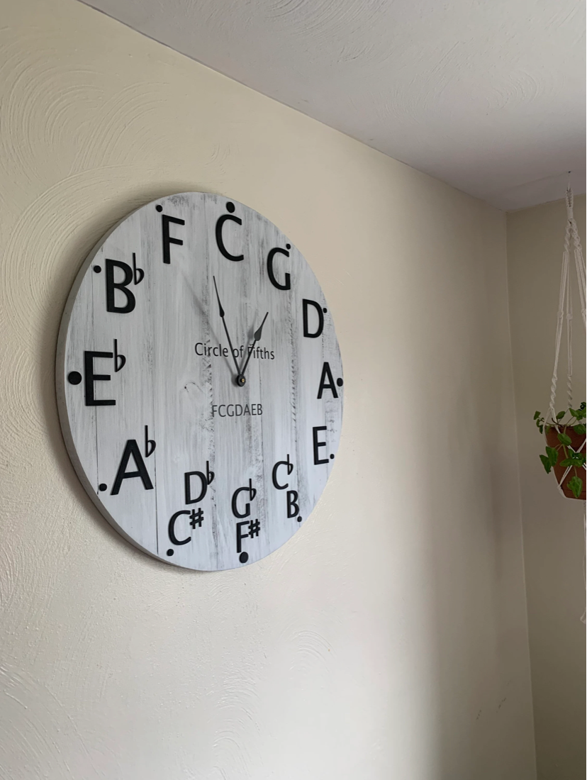 30"Circle of Fifths Wall Clock