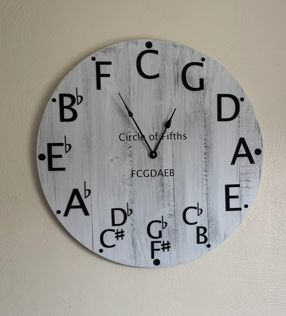 30"Circle of Fifths Wall Clock