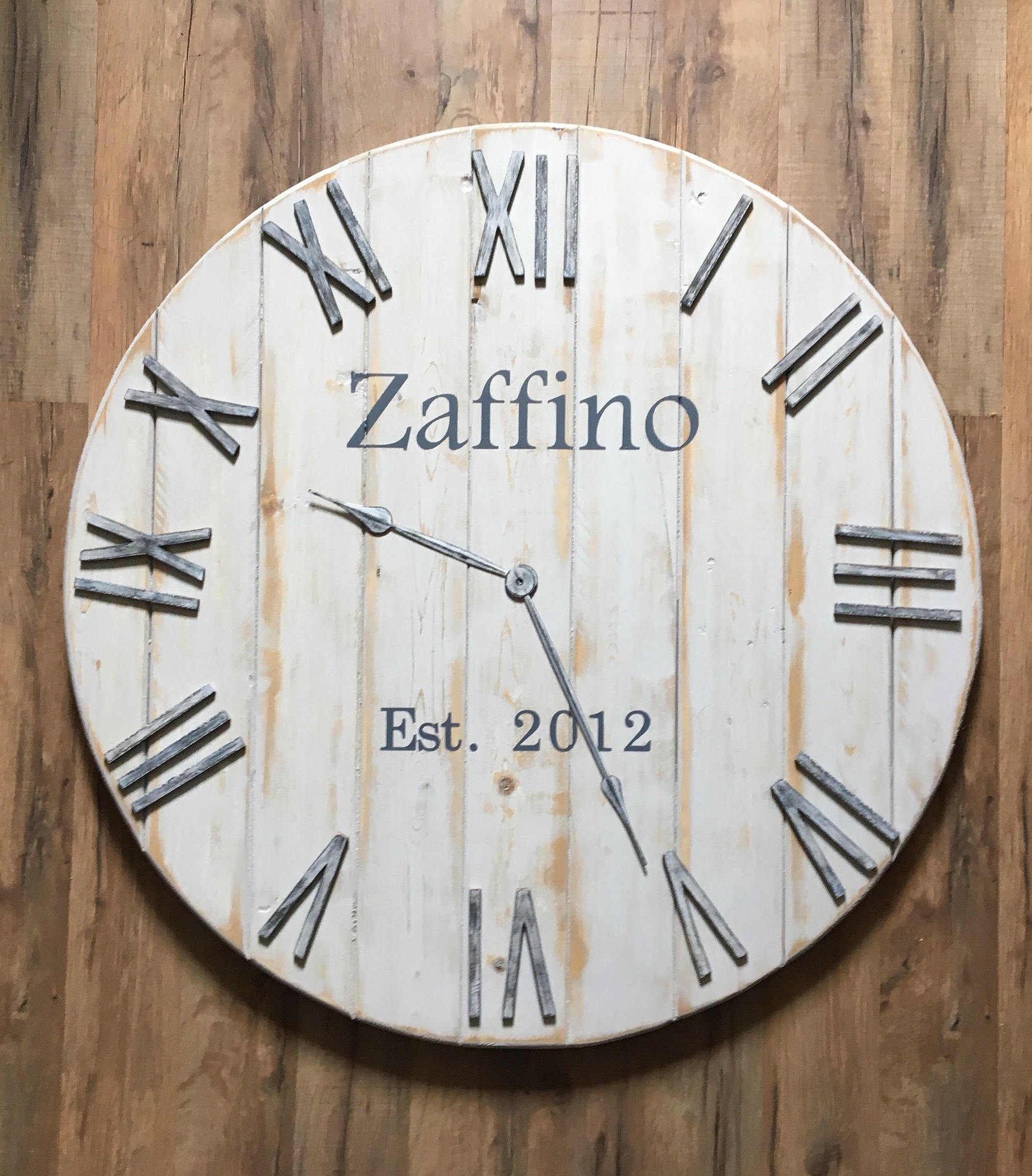 36 inch white clock for Marci