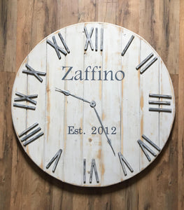 36 inch white clock for Marci