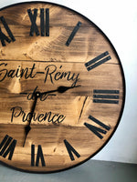 Load image into Gallery viewer, Farmhouse Stained Wall Clock
