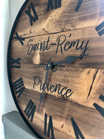 Load image into Gallery viewer, Farmhouse Stained Wall Clock
