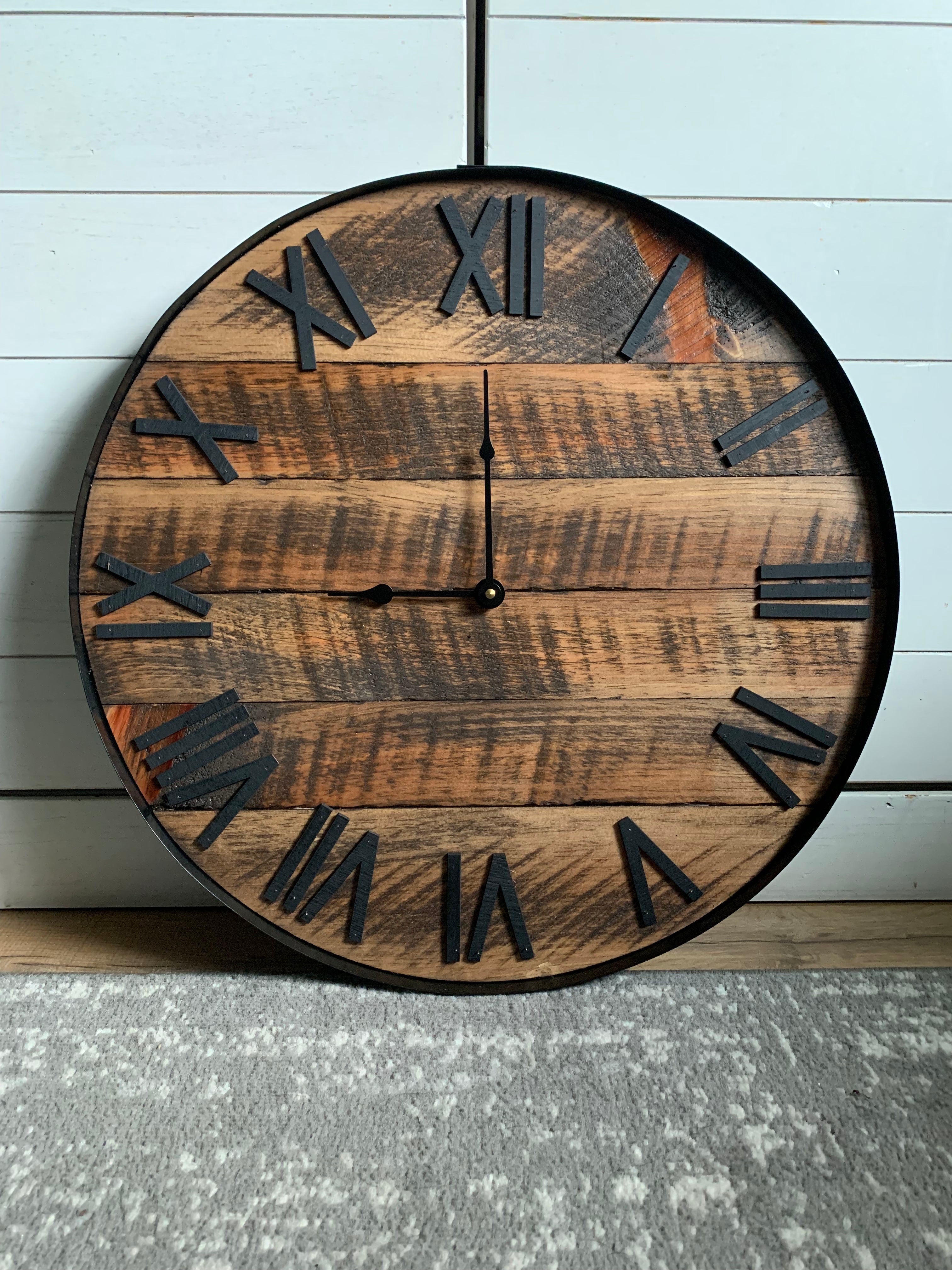 Rustic Barnwood Wall Clock