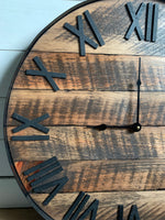 Load image into Gallery viewer, Rustic Barnwood Wall Clock
