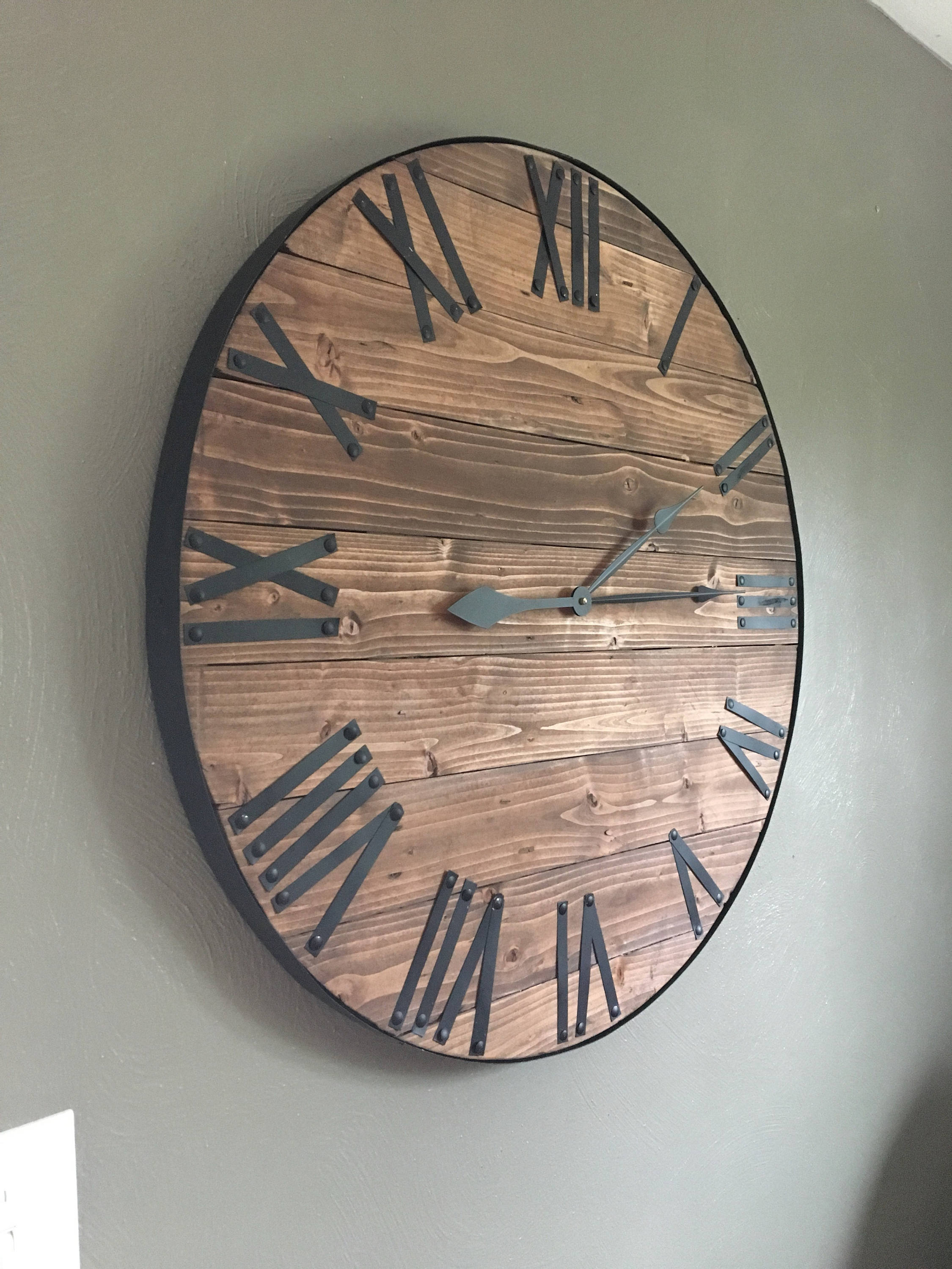 Farmhouse Wooden Wall Clock