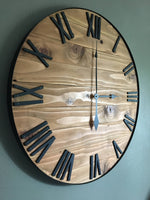 Load image into Gallery viewer, Large Rustic Farmhouse Clock
