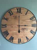 Load image into Gallery viewer, Large Rustic Farmhouse Clock
