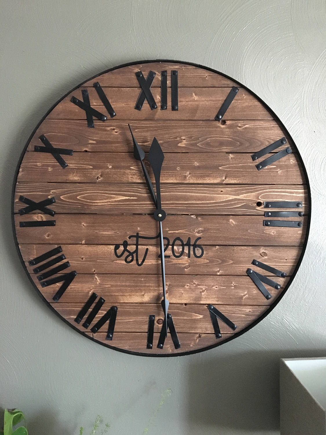 Farmhouse Wooden Wall Clock