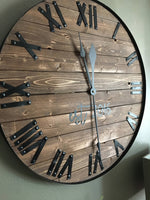 Load image into Gallery viewer, Farmhouse Wooden Wall Clock
