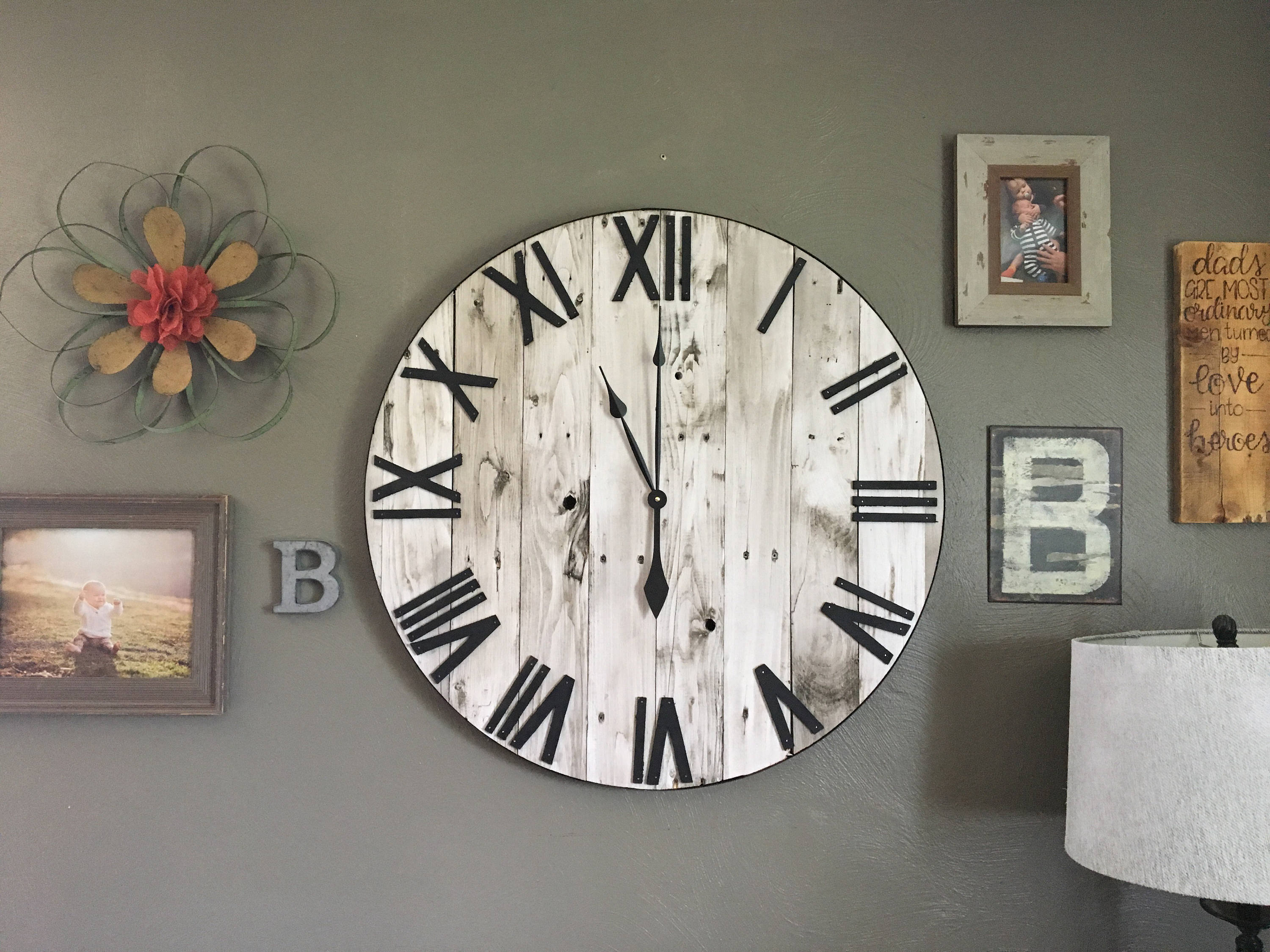 Pallet Style Wall Clock