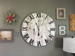Load image into Gallery viewer, Pallet Style Wall Clock
