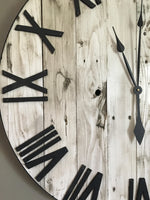 Load image into Gallery viewer, Pallet Style Wall Clock

