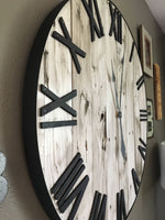 Load image into Gallery viewer, Pallet Style Wall Clock
