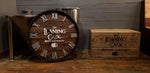 Load image into Gallery viewer, Rustic Wine Barrel Clock
