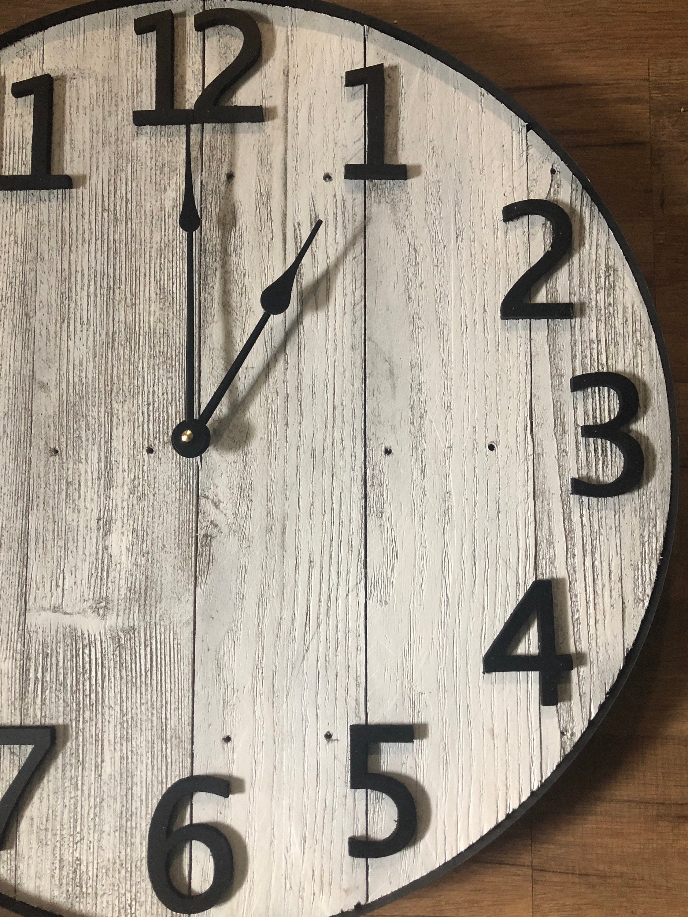 20” Pallet Wall Clock, Shiplap Clock, Farmhouse Clock, Wall Clock