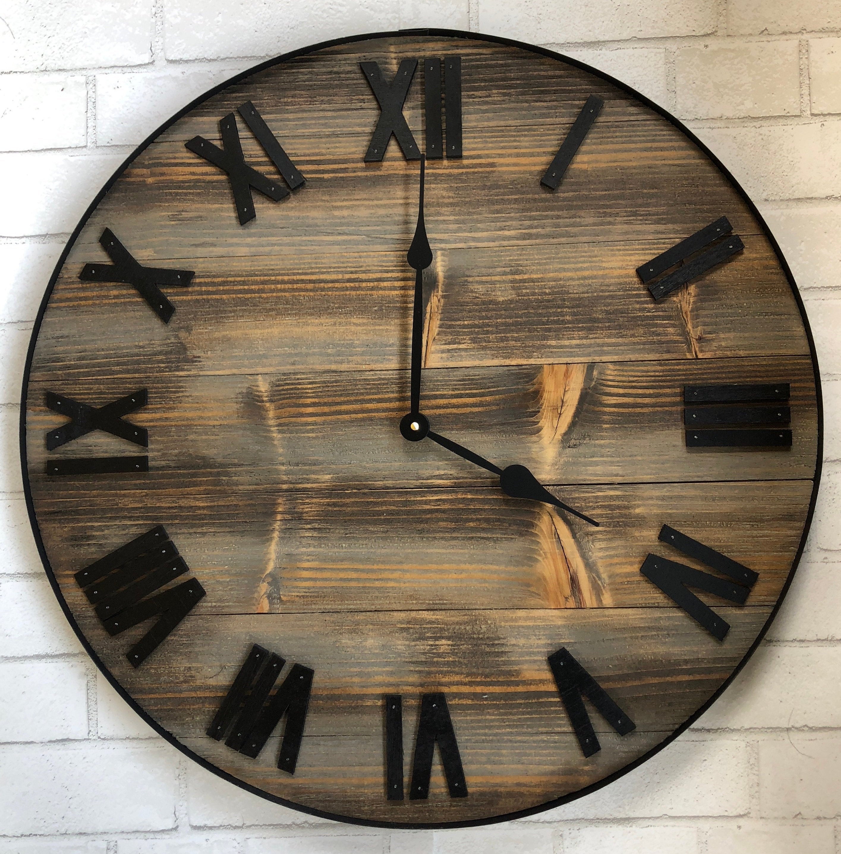 Rustic Barnwood Wall Clock – The Woodland Story Co.