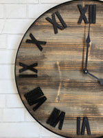 Load image into Gallery viewer, Rustic Barnwood Wall Clock
