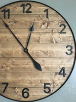 Load image into Gallery viewer, Stained Numeric Wall Clock
