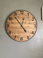 Load image into Gallery viewer, Stained Numeric Wall Clock
