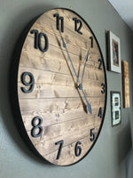 Load image into Gallery viewer, Stained Numeric Wall Clock
