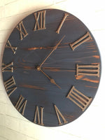 Load image into Gallery viewer, Dark Blue &amp; Copper Wall Clock
