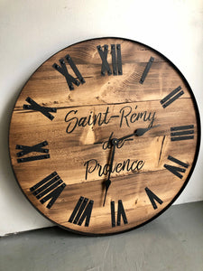 Modern Rustic Wall Clock