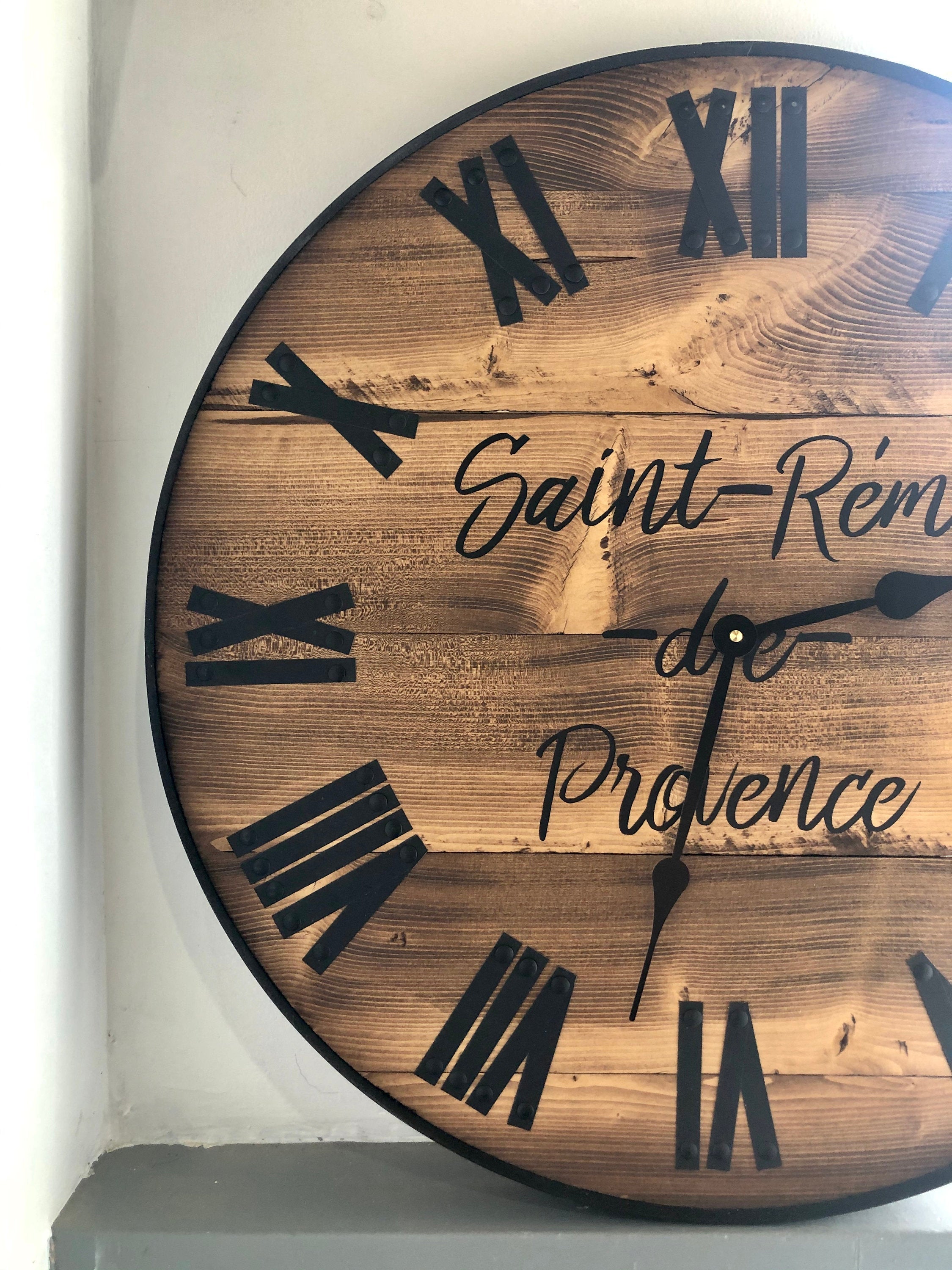 Modern Rustic Wall Clock