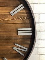 Load image into Gallery viewer, Wine Barrel Rustic Wooden Wall Clock
