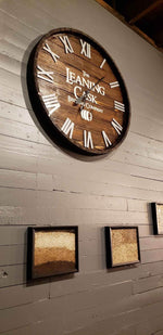 Load image into Gallery viewer, Rustic Wine Barrel Clock
